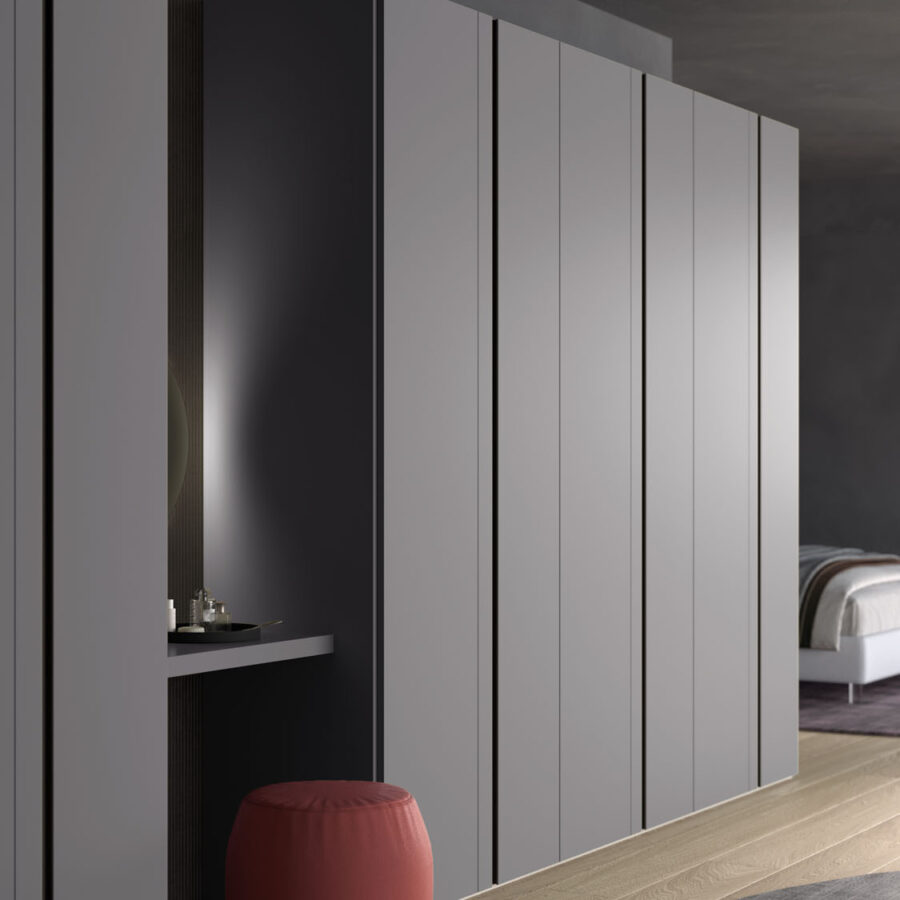 Hinged wardrobe with Aries doors composition Night 14 Orme
