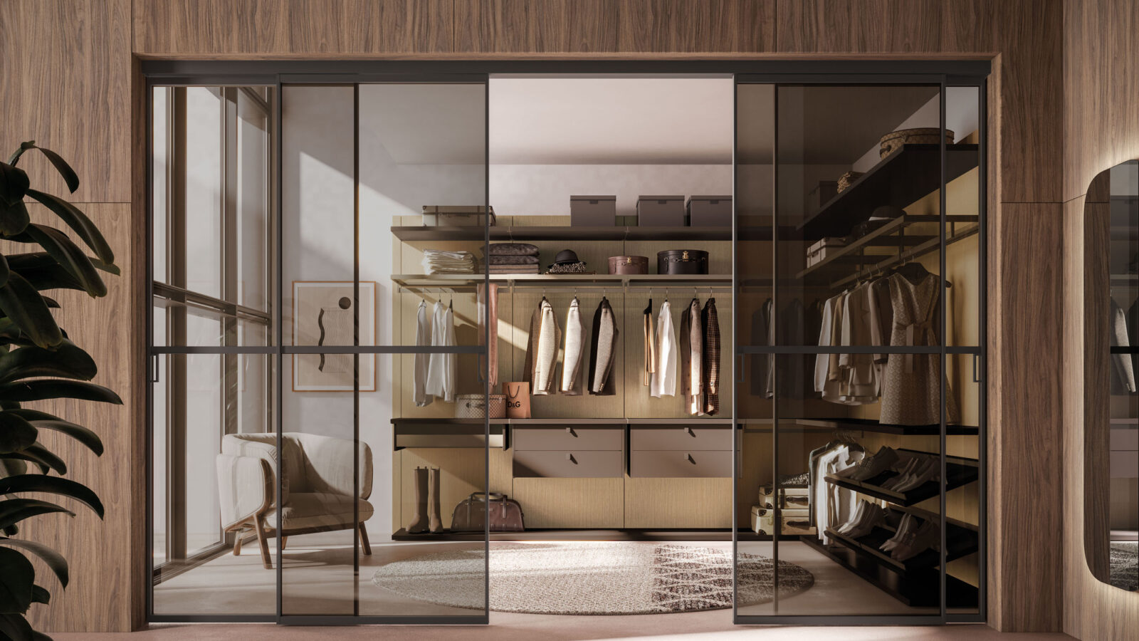 Scenario walk-in closet composition 01 + 02 Orme