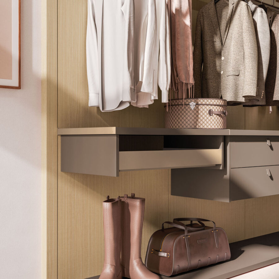 Scenario walk-in closet composition 01 + 02 Orme